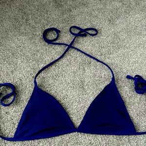 Royal blue triangle bathing suit top!! Barely used!